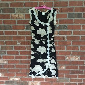 Mayle - Silk Black Floral Print Dress Size 6